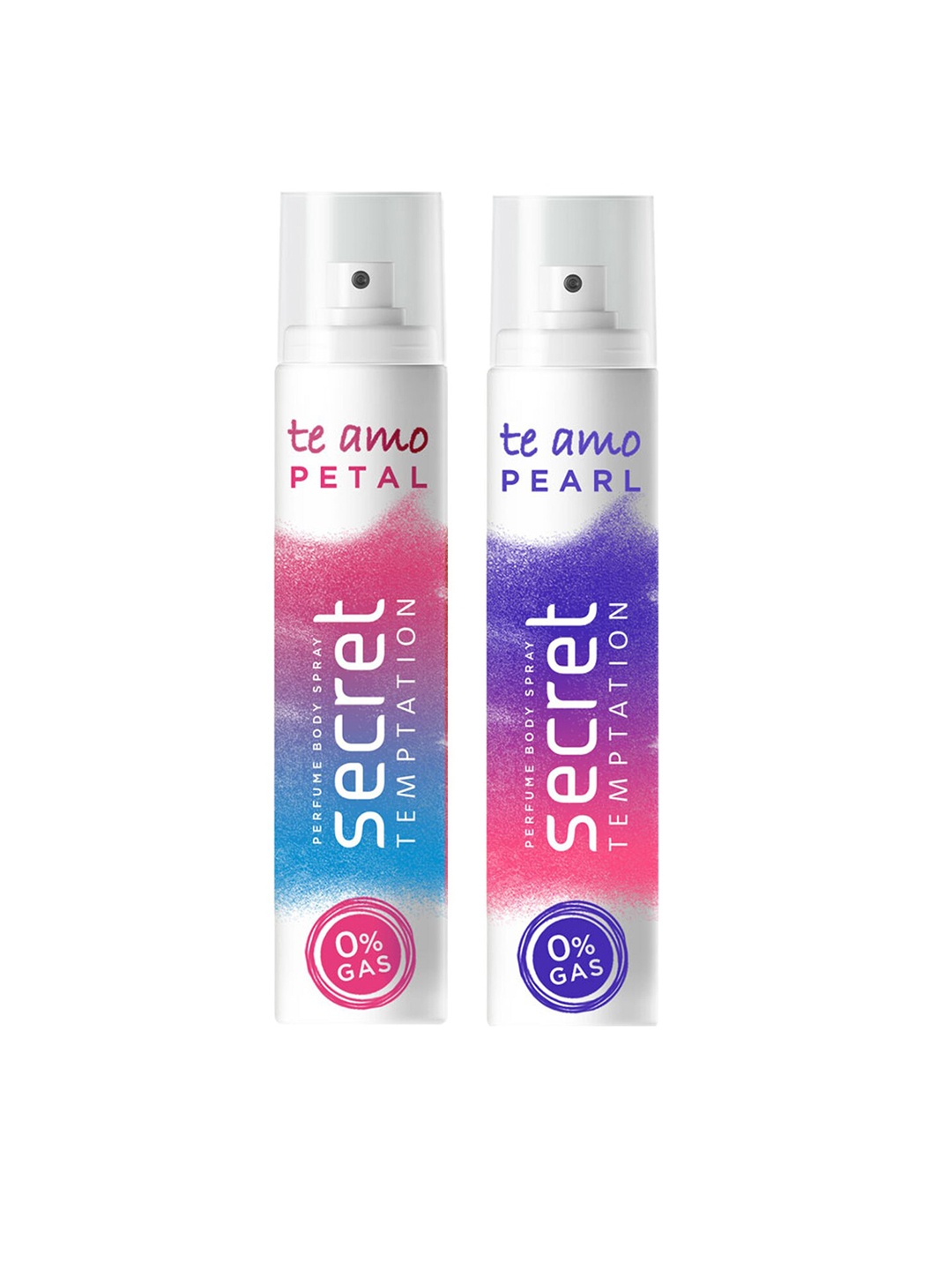 

Secret Temptation Te Amo Petal and Pearl Perfume Body Spray Pack of 2 (120ml each), White