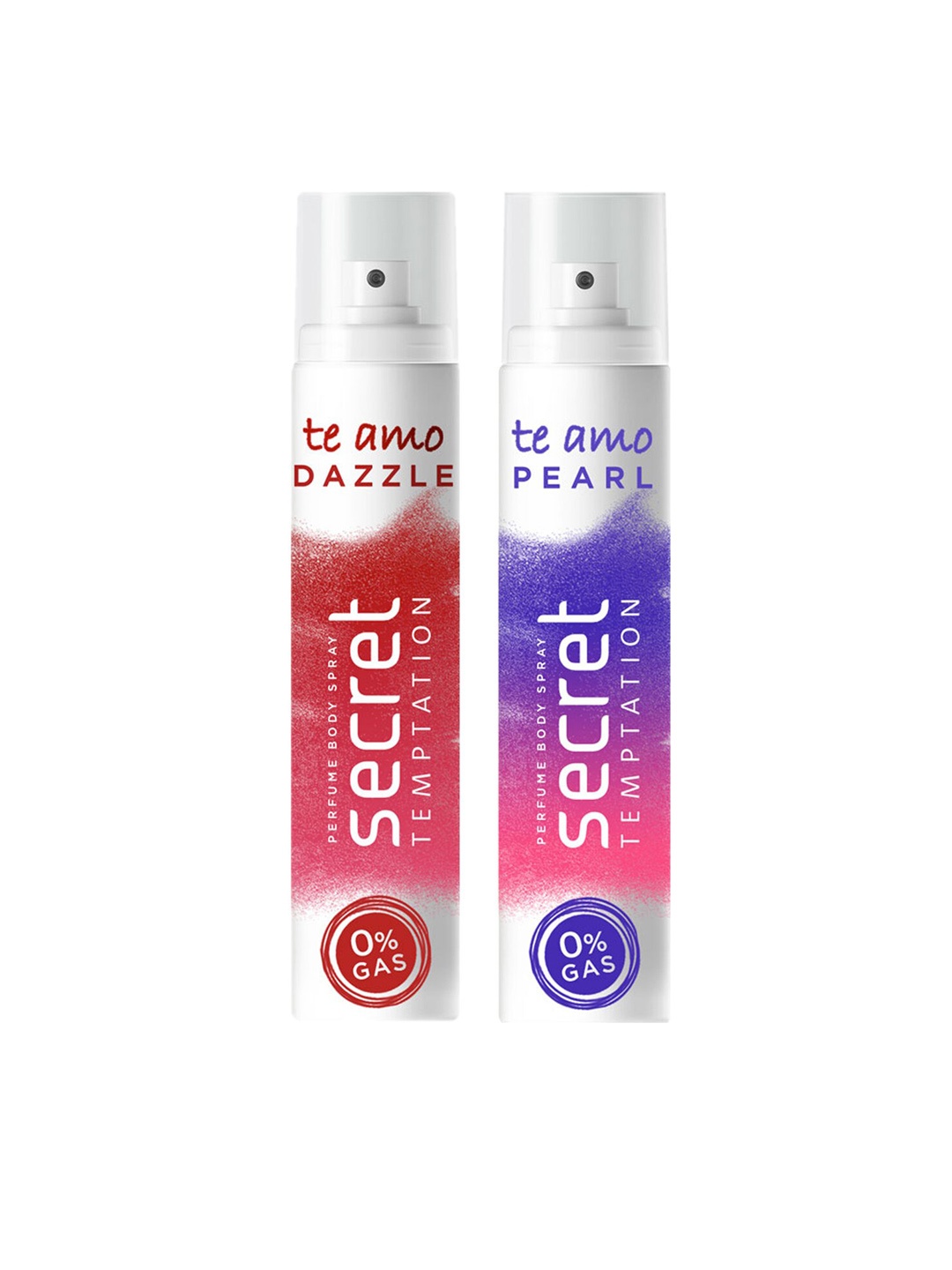 

Secret Temptation Women Pack of 2 Te Amo Dazzle and Pearl Perfume Body Spray, White