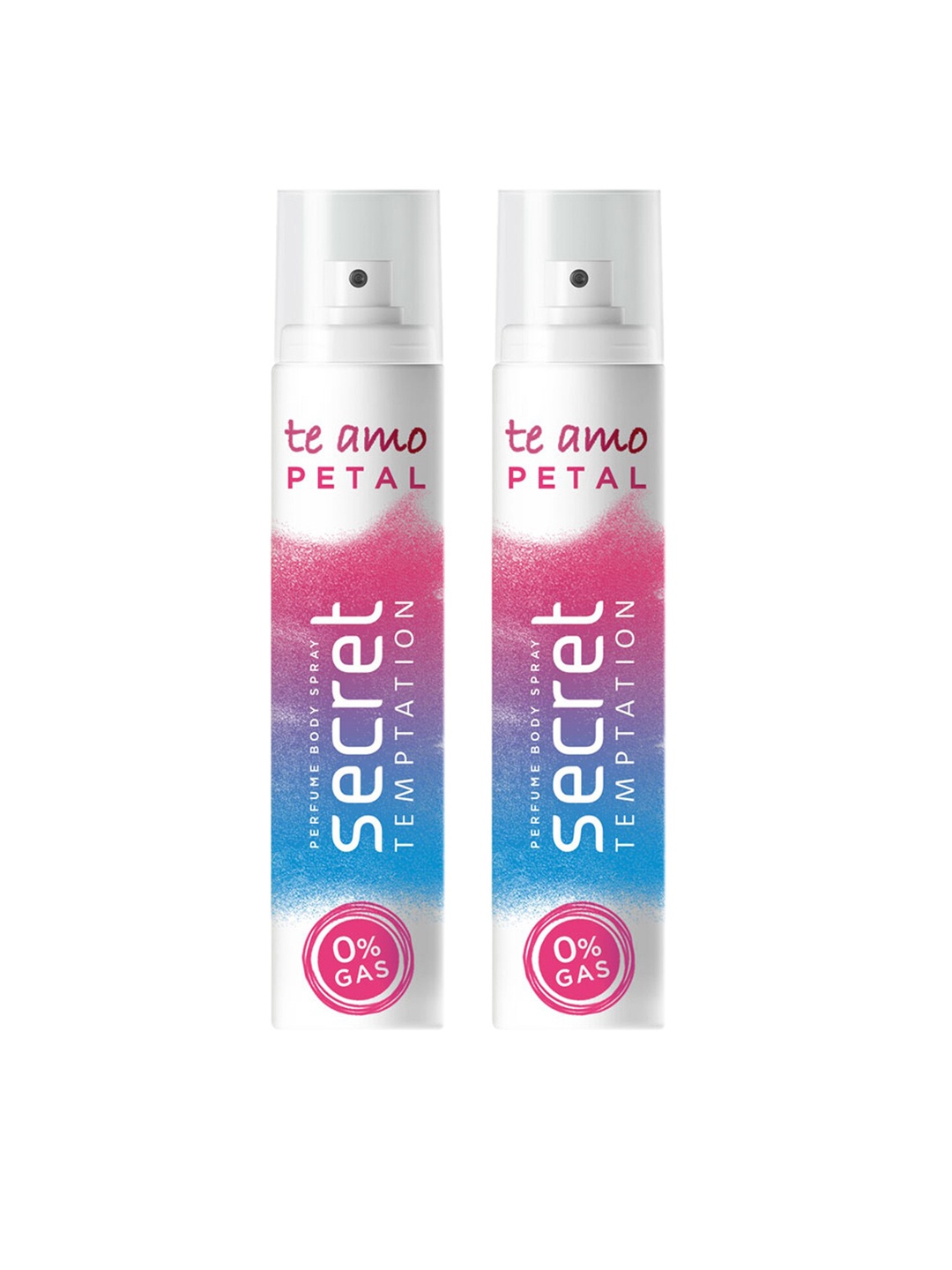 

Secret Temptation Women Pack of 2 Te Amo Petal No Gas Perfume Body Spray, White