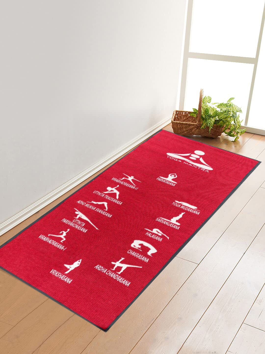 

BELLA TRUE Red & White Printed Yoga Mat