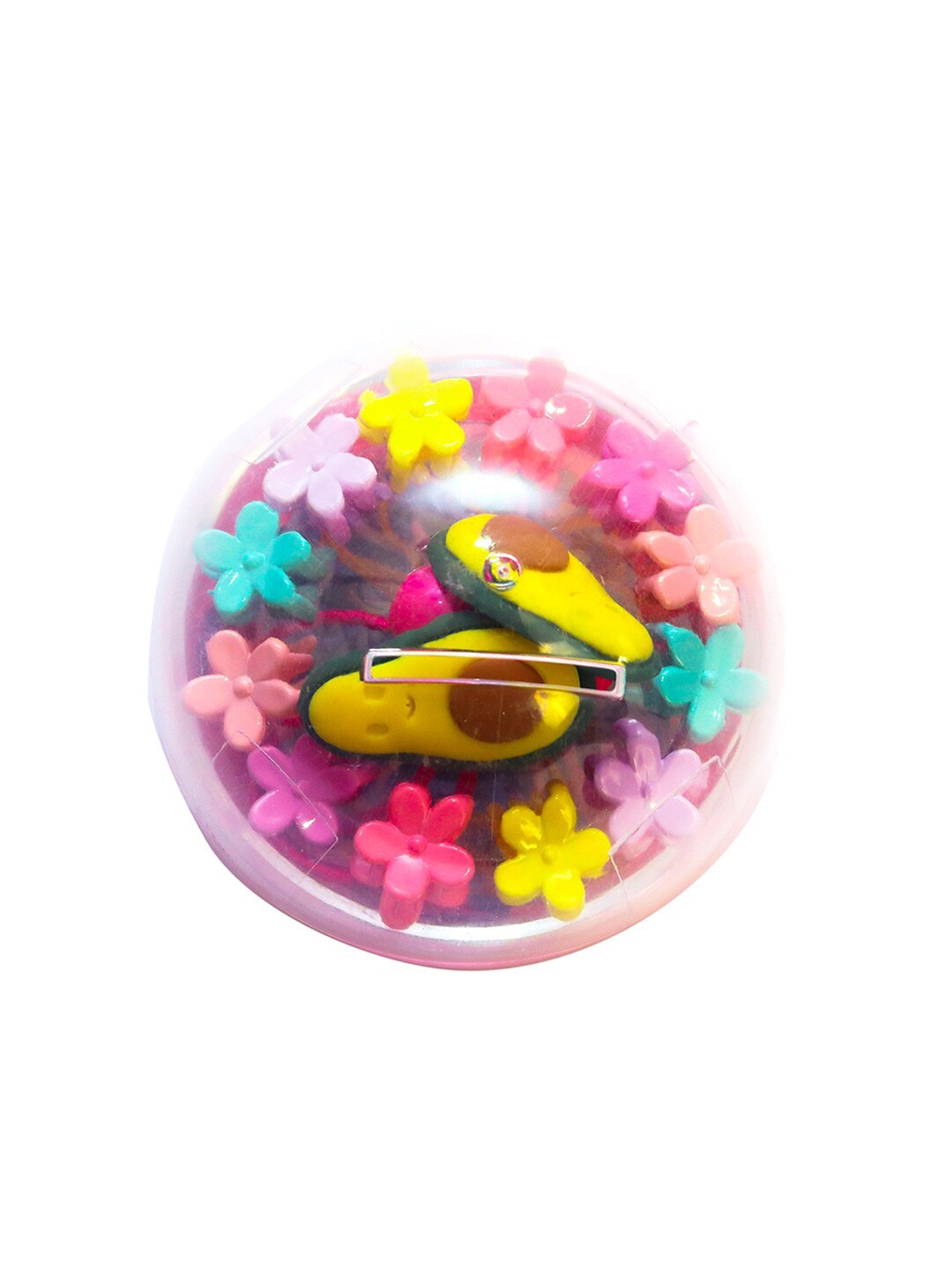 

Spiky Unisex Kids Pink & Yellow Hair Accessory Gift Set