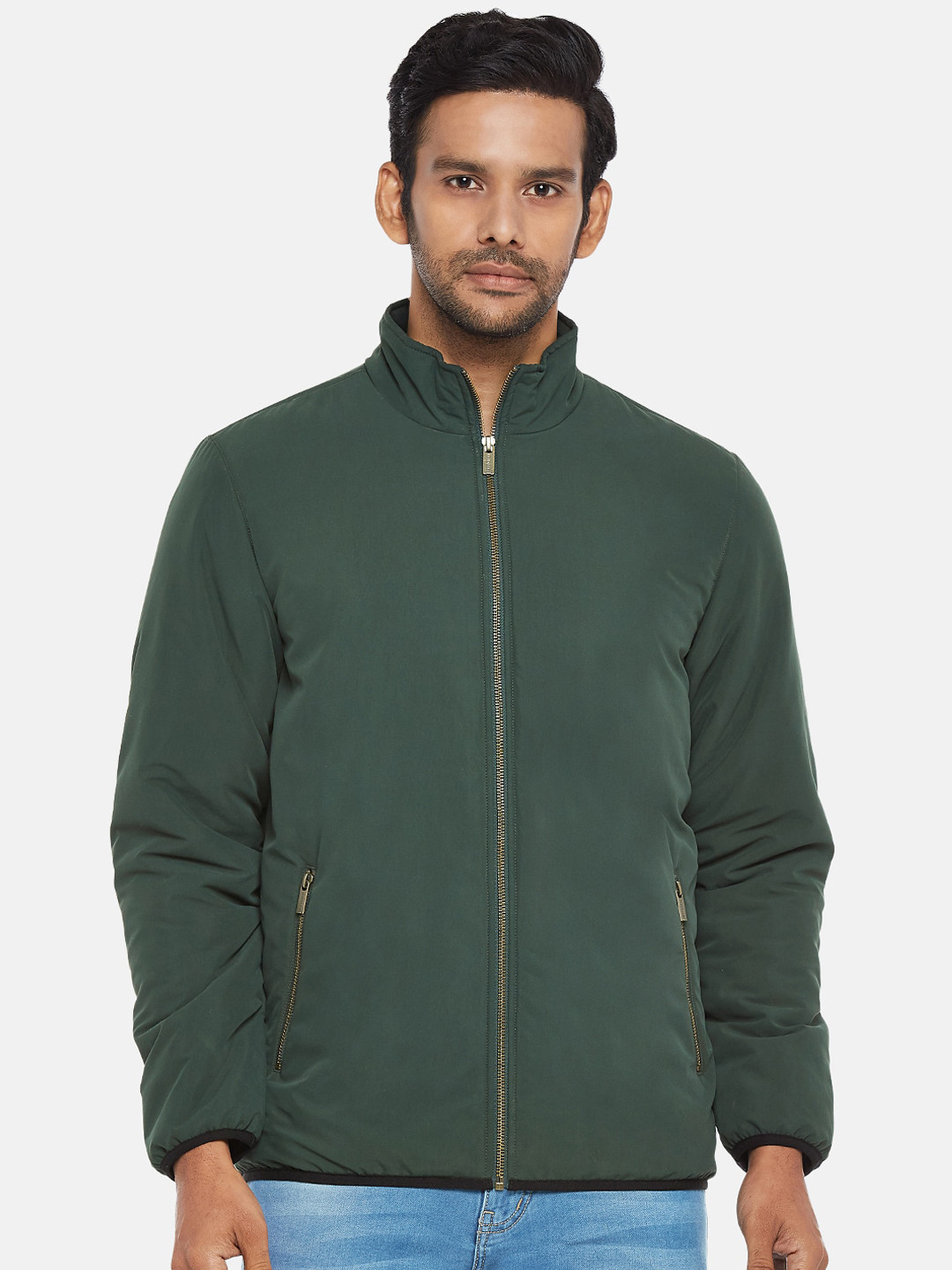 

BYFORD by Pantaloons Men Green Padded Jacket