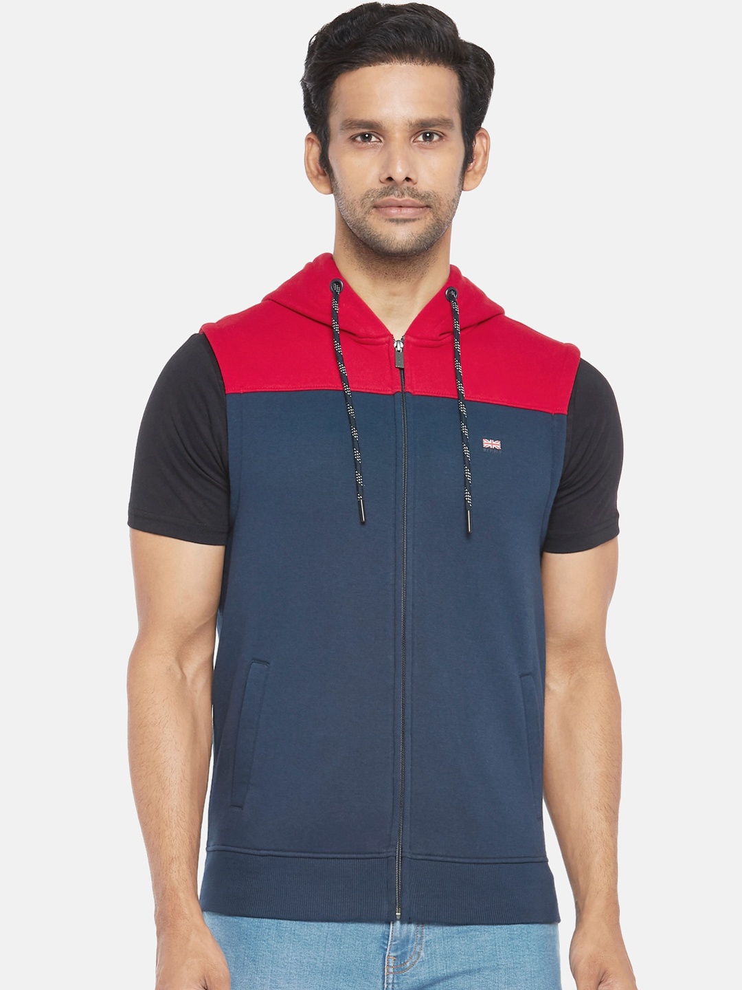 

BYFORD by Pantaloons Men Red Colourblocked Sweatshirt