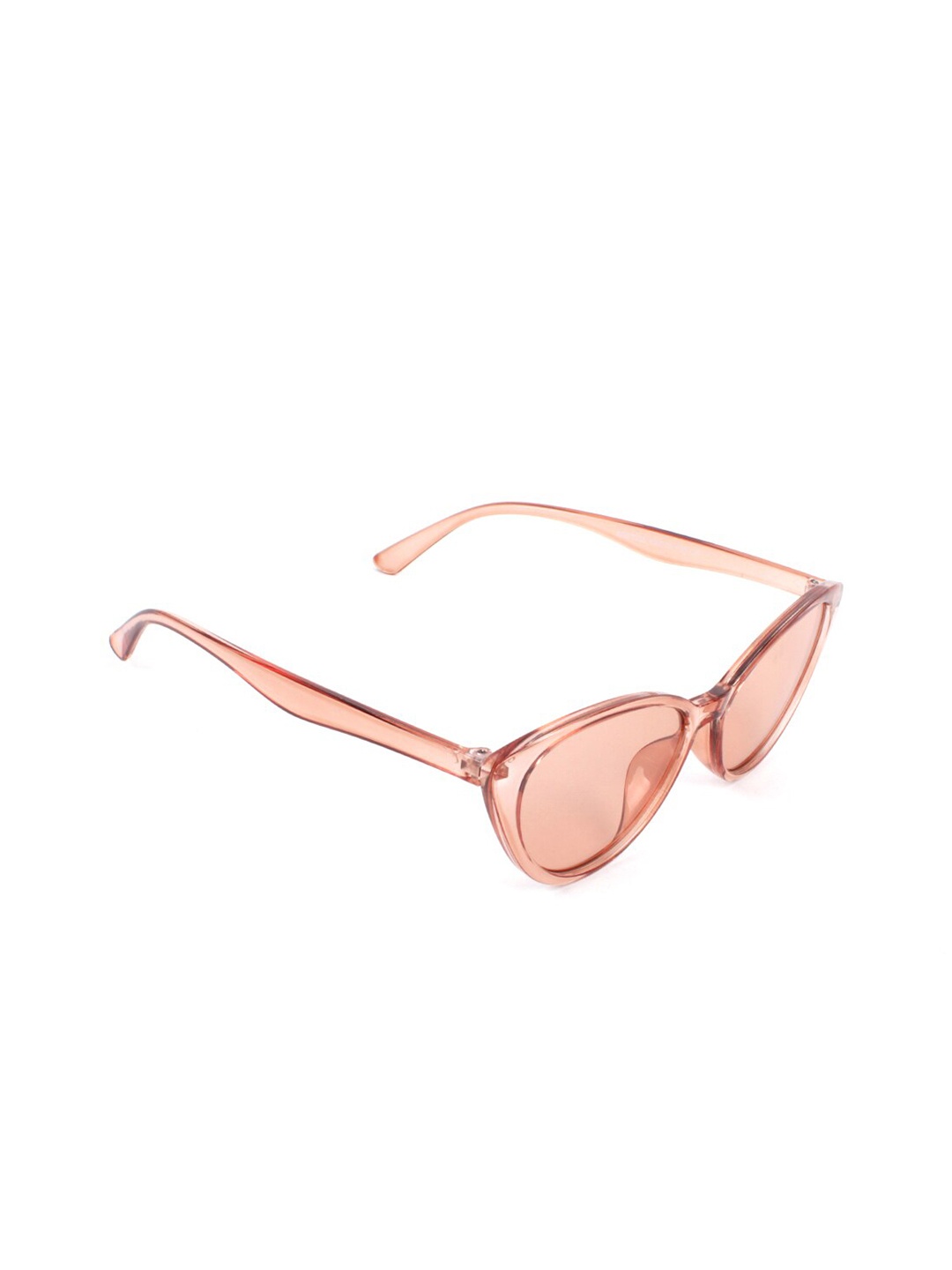 

FUZOKU Women Pink Lens Oval Sunglasses