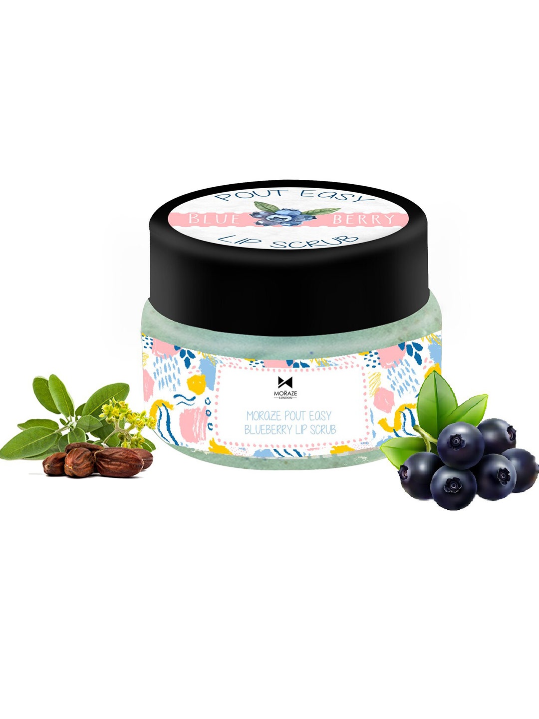 

Moraze Pack of Lip Scrub Pout Easy & Lip Balm Rum & Raisin, Blue