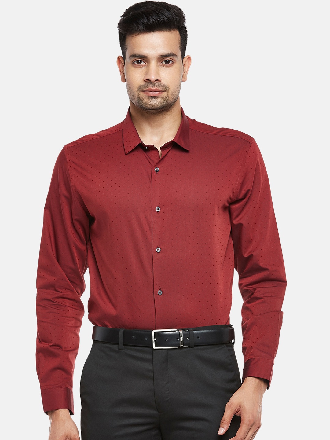 

RICHARD PARKER by Pantaloons Men Rose Slim Fit Opaque Casual Shirt