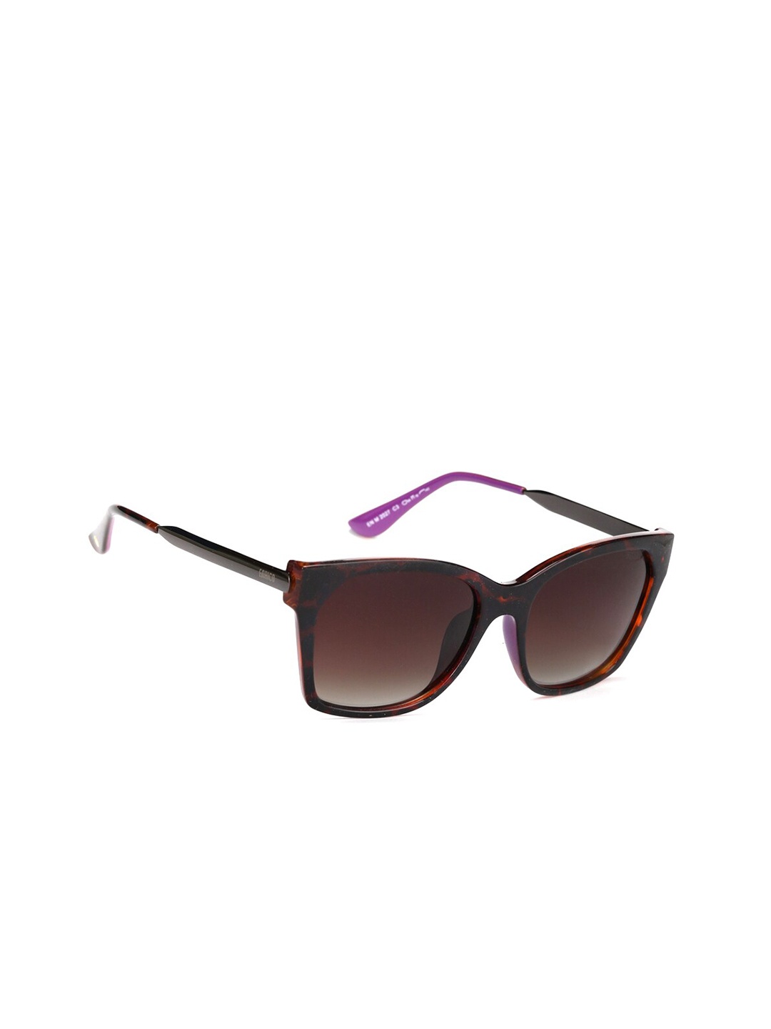 

ENRICO Women Brown Square Sunglasses
