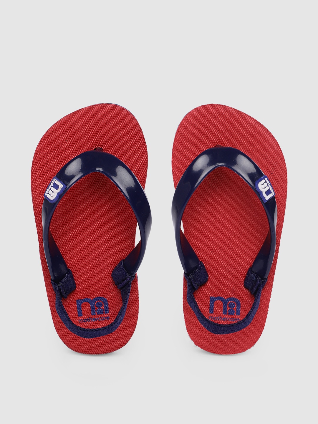 

mothercare Unisex Kids Red & Black Rubber Thong Flip-Flops