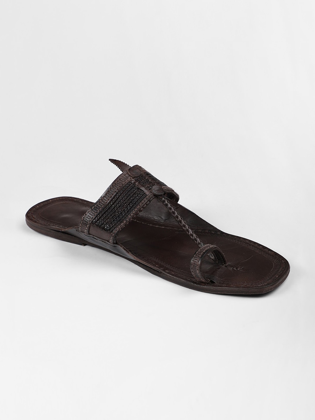 

Fabindia Men Brown One Toe Flats