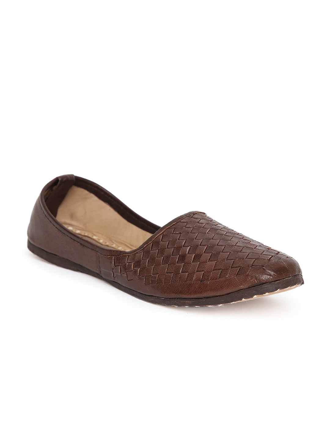 

Fabindia Men Brown Ethnic Mojaris Flats