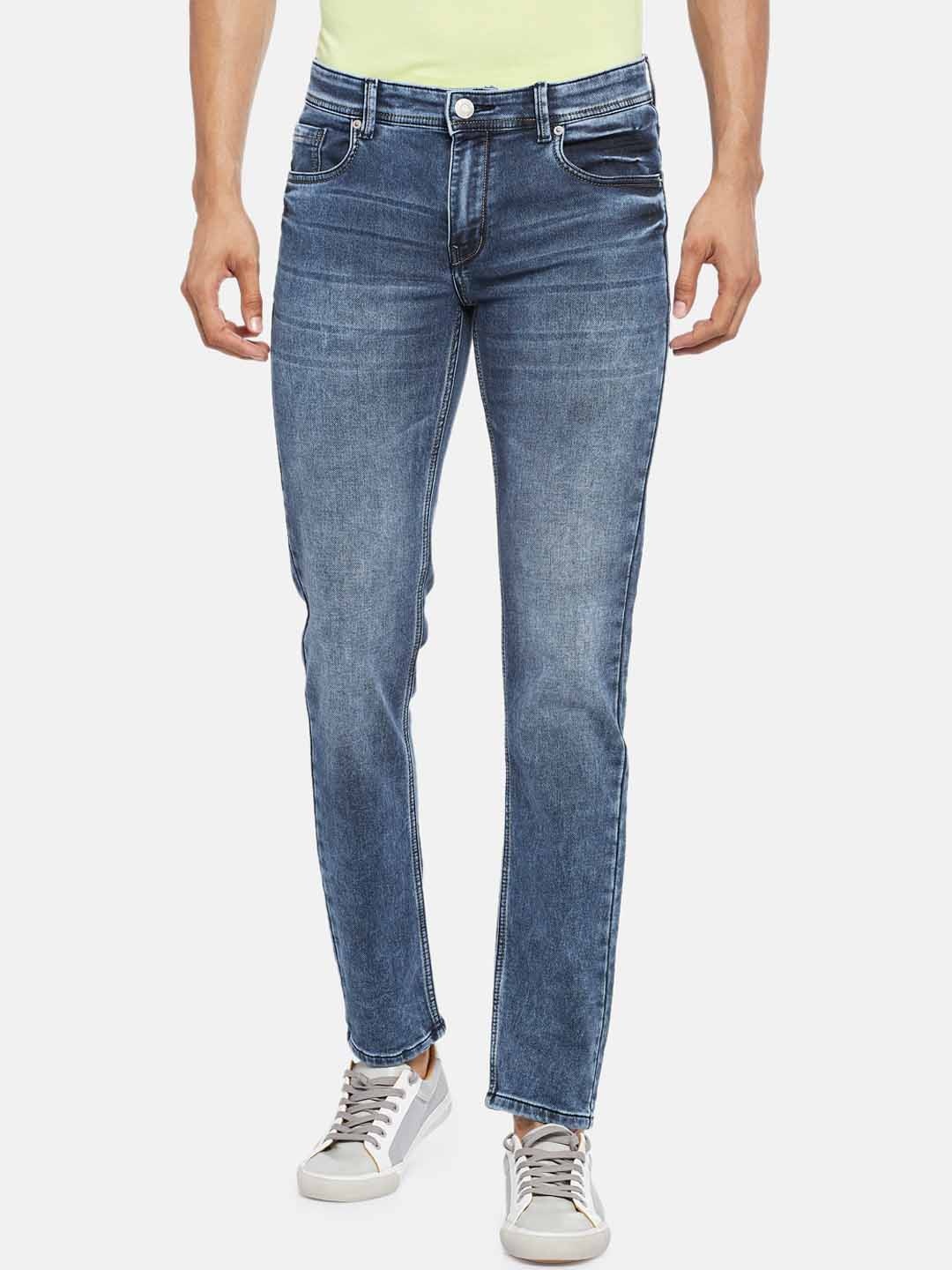 

People Men Blue Slim Fit Heavy Fade Jeans