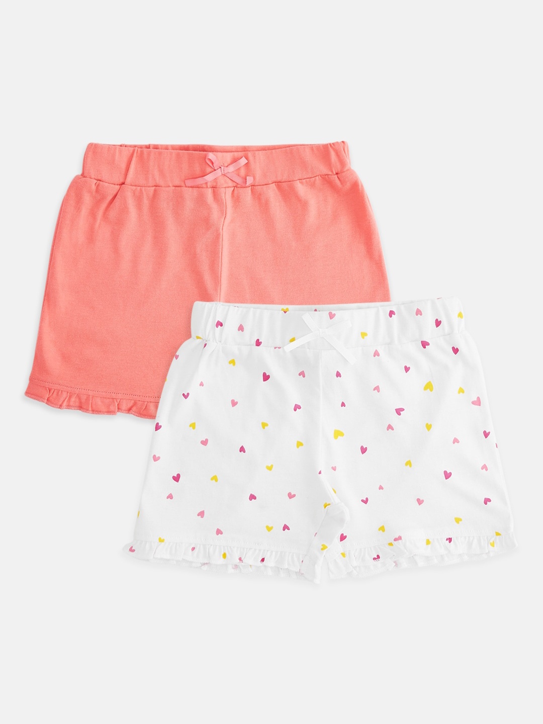 

Pantaloons Baby Girls Pink Printed Regular Shorts