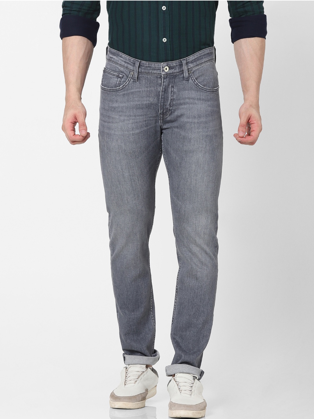 

Celio Men Grey Slim Fit Light Fade Jeans