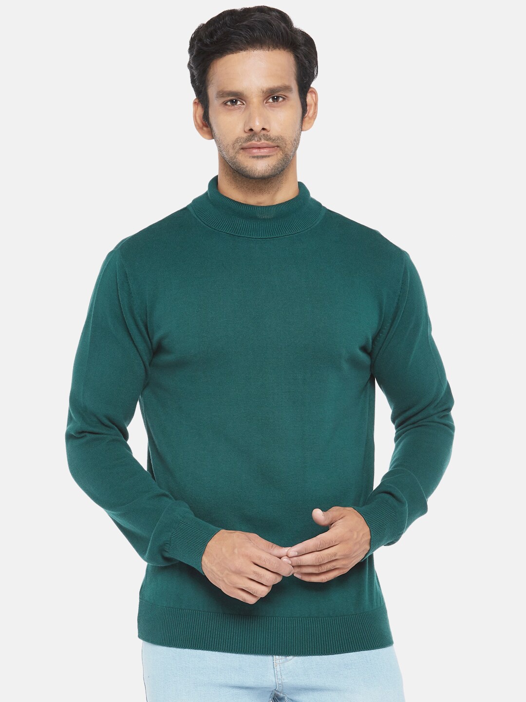 

BYFORD by Pantaloons Men Green Pullover