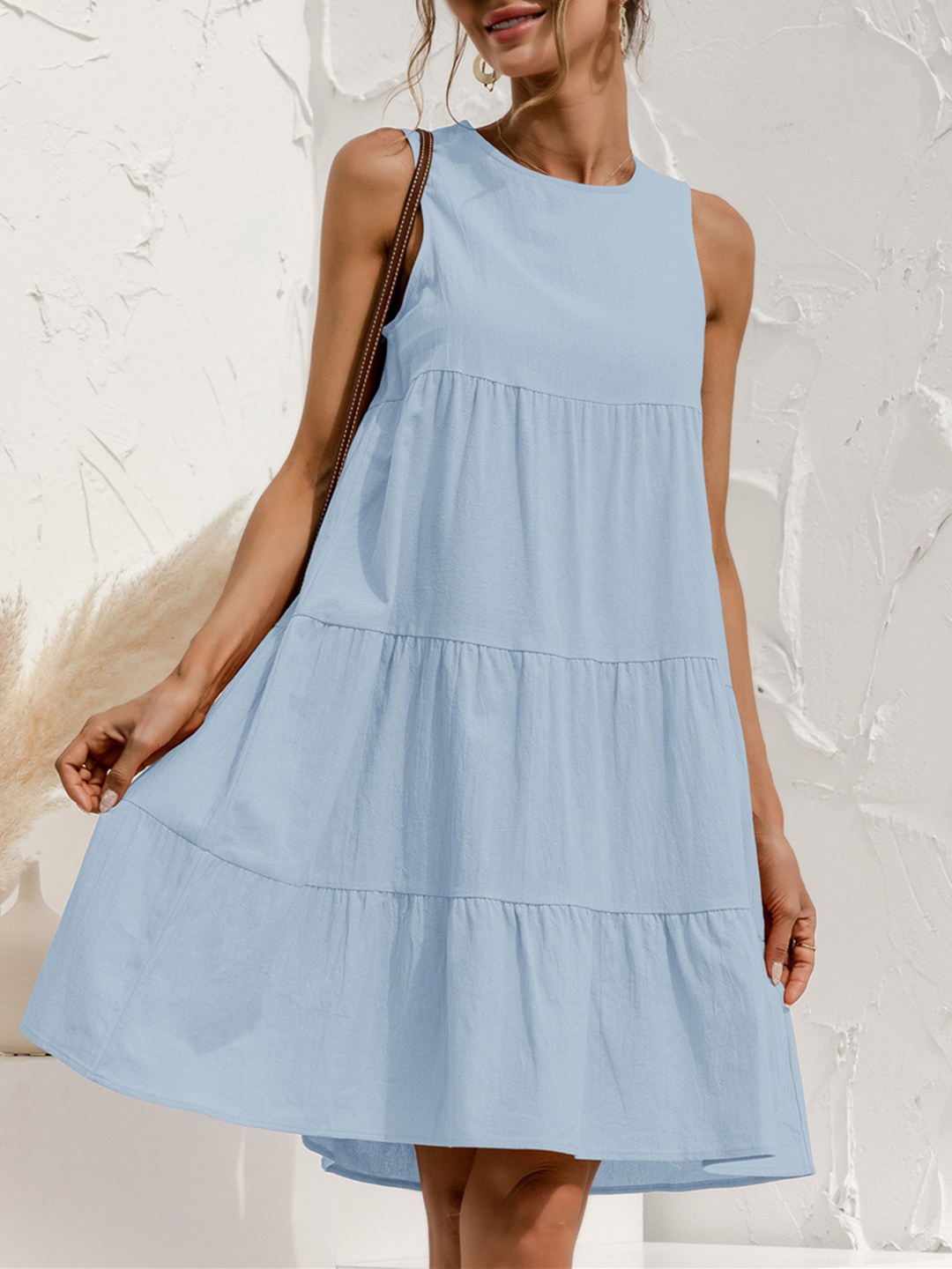 

URBANIC Blue A-Line Dress