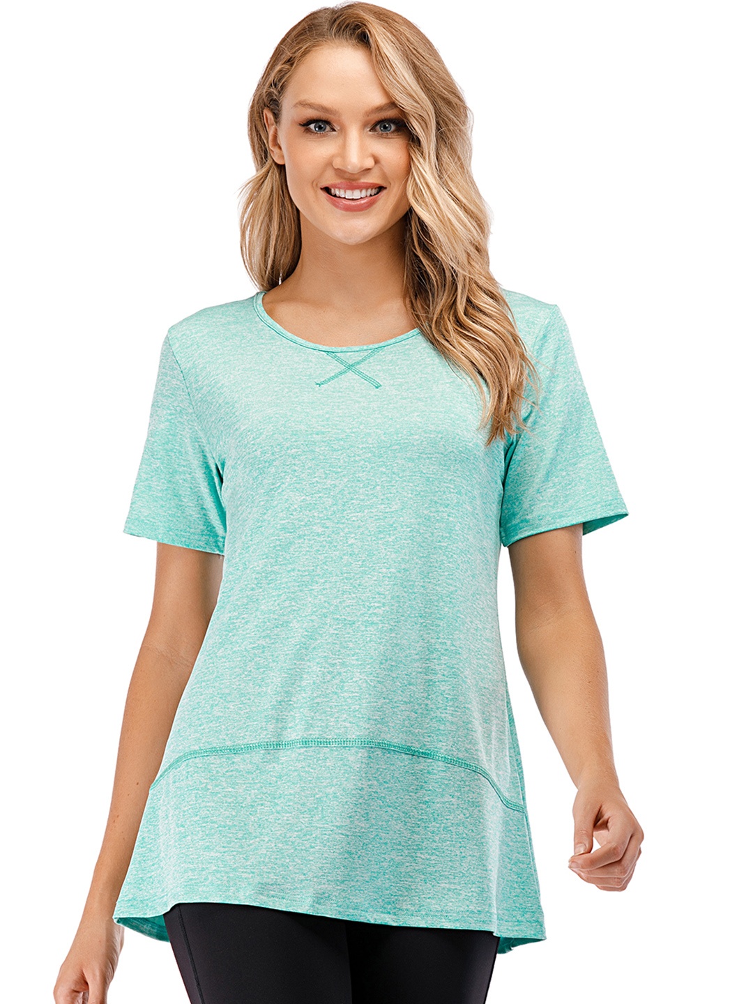 

URBANIC Women Green T-shirt