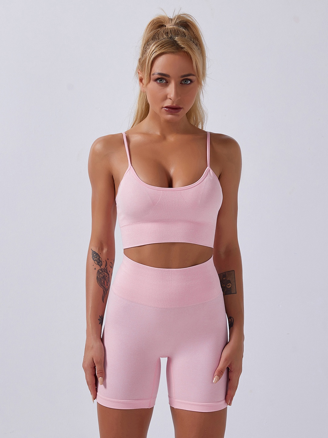 

URBANIC Women Pink Solid Gym Tights
