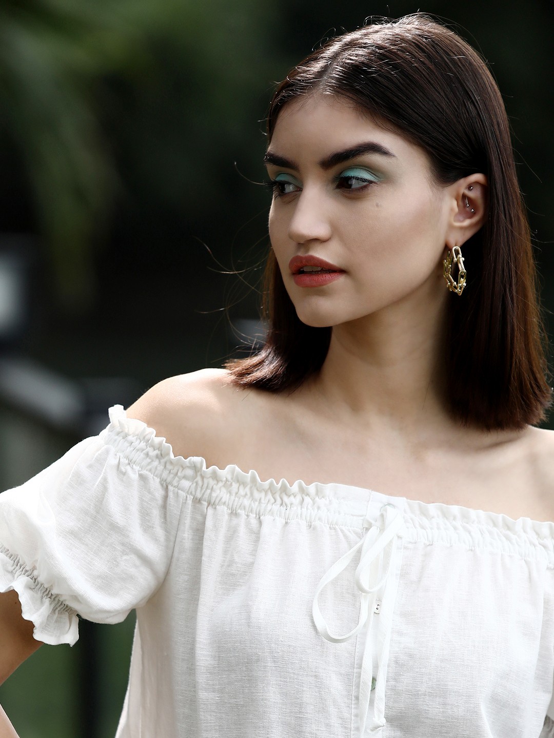 

URBANIC Set of 3 Gold-Toned Contemporary Earrings