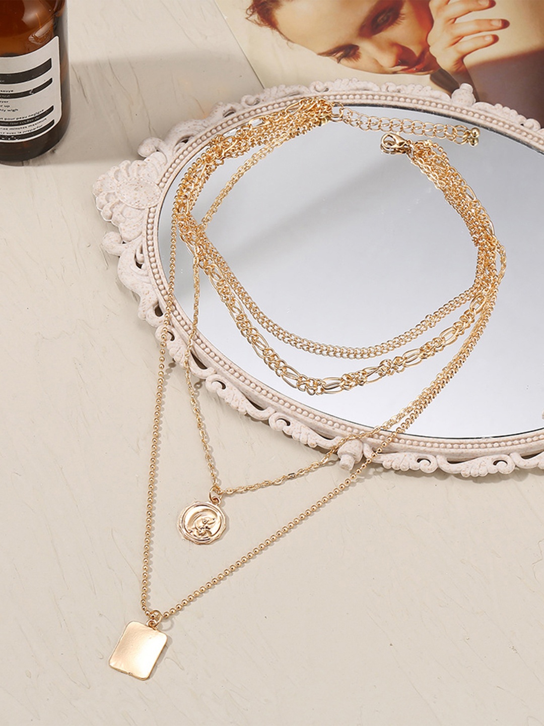

URBANIC Gold-Toned Layered Necklace