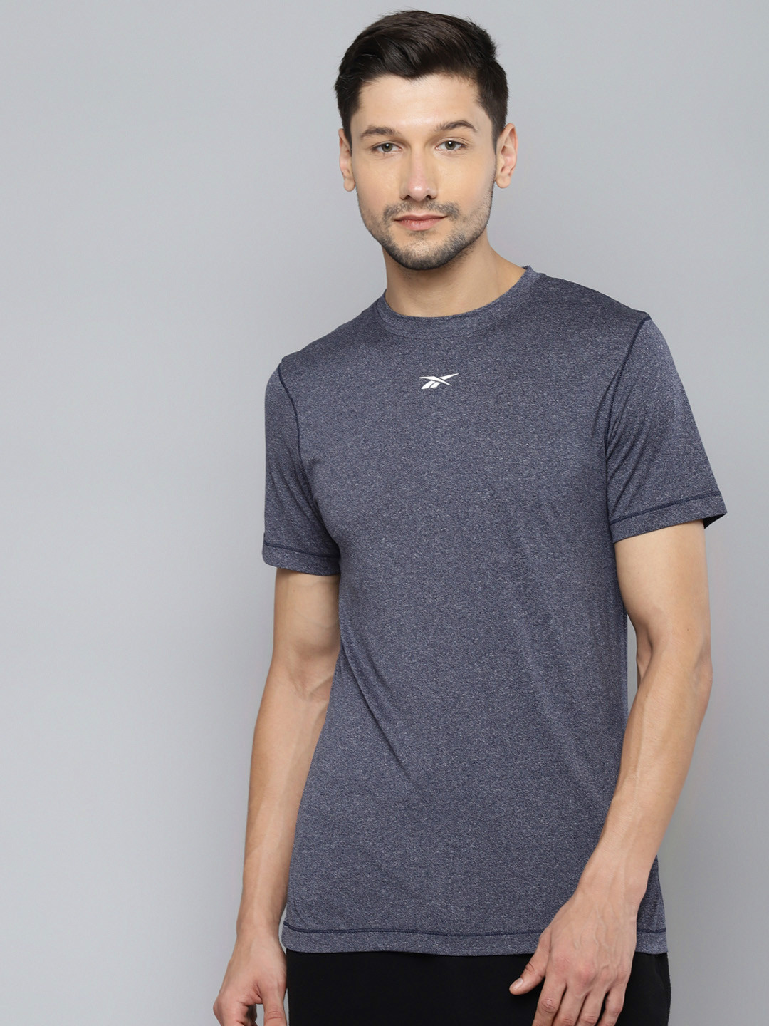 

Reebok Men Navy Blue WF Training T-shirt