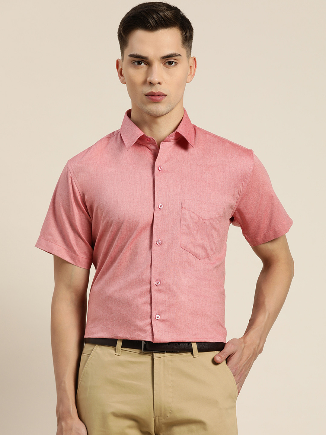 

Hancock Men Coral Slim Fit Formal Shirt