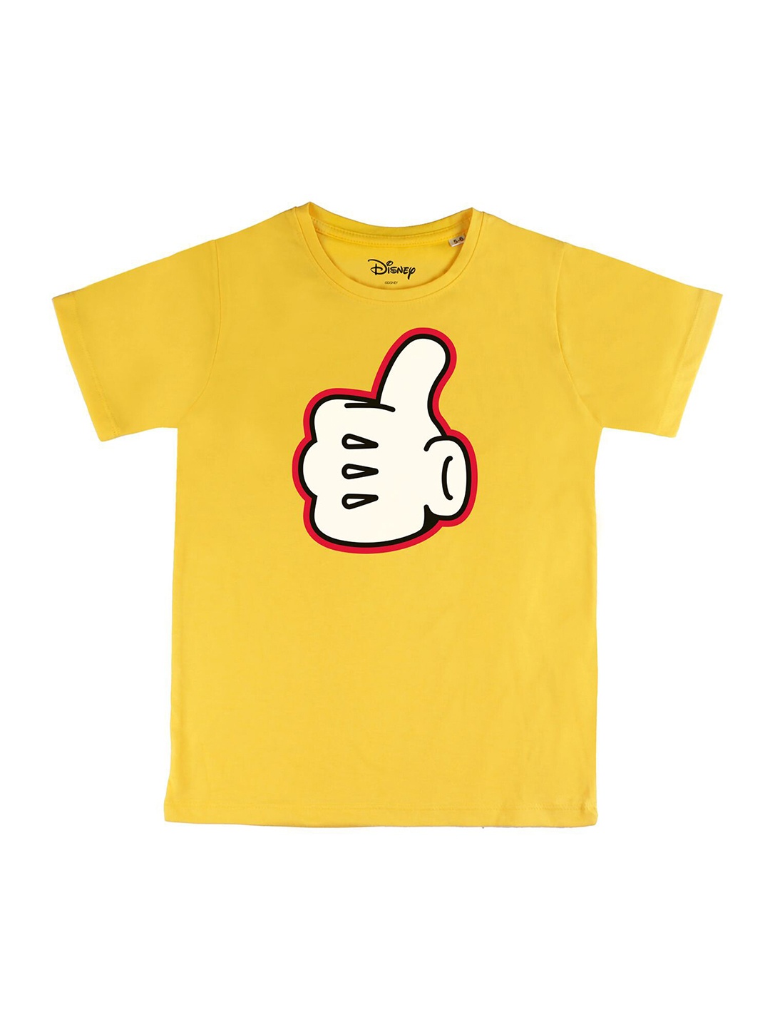 

Disney by Wear Your Mind Boys Yellow Printed T-shirt
