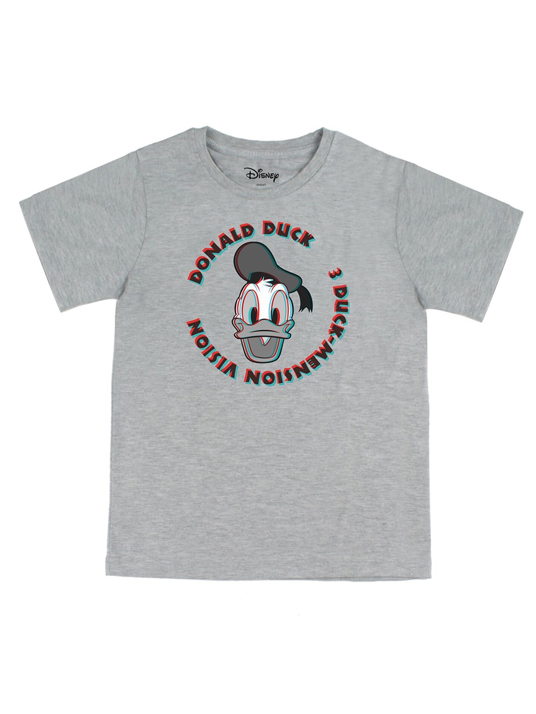 

Disney by Wear Your Mind Boys Grey Donald Duck Printed T-shirt