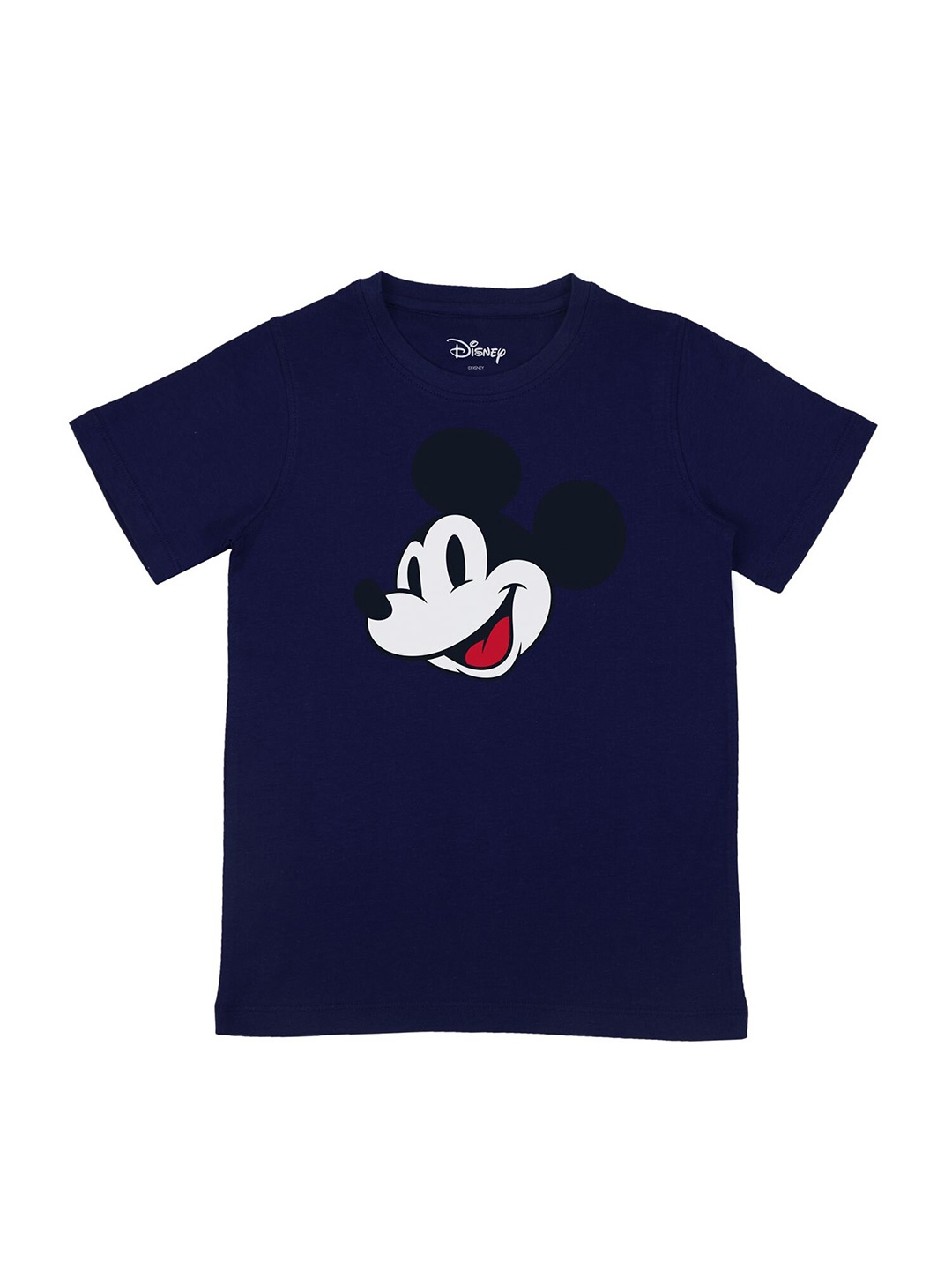 

Disney by Wear Your Mind Boys Navy Blue Mickey Mouse Printed T-shirt