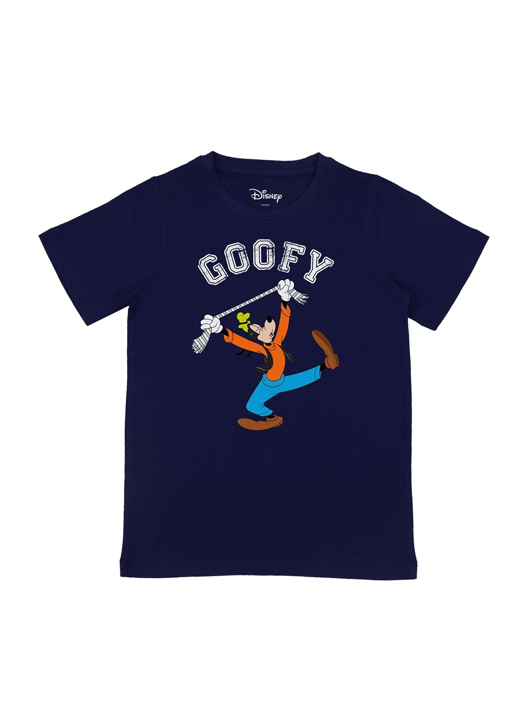 

Disney by Wear Your Mind Boys Navy Blue Goofy Printed T-shirt