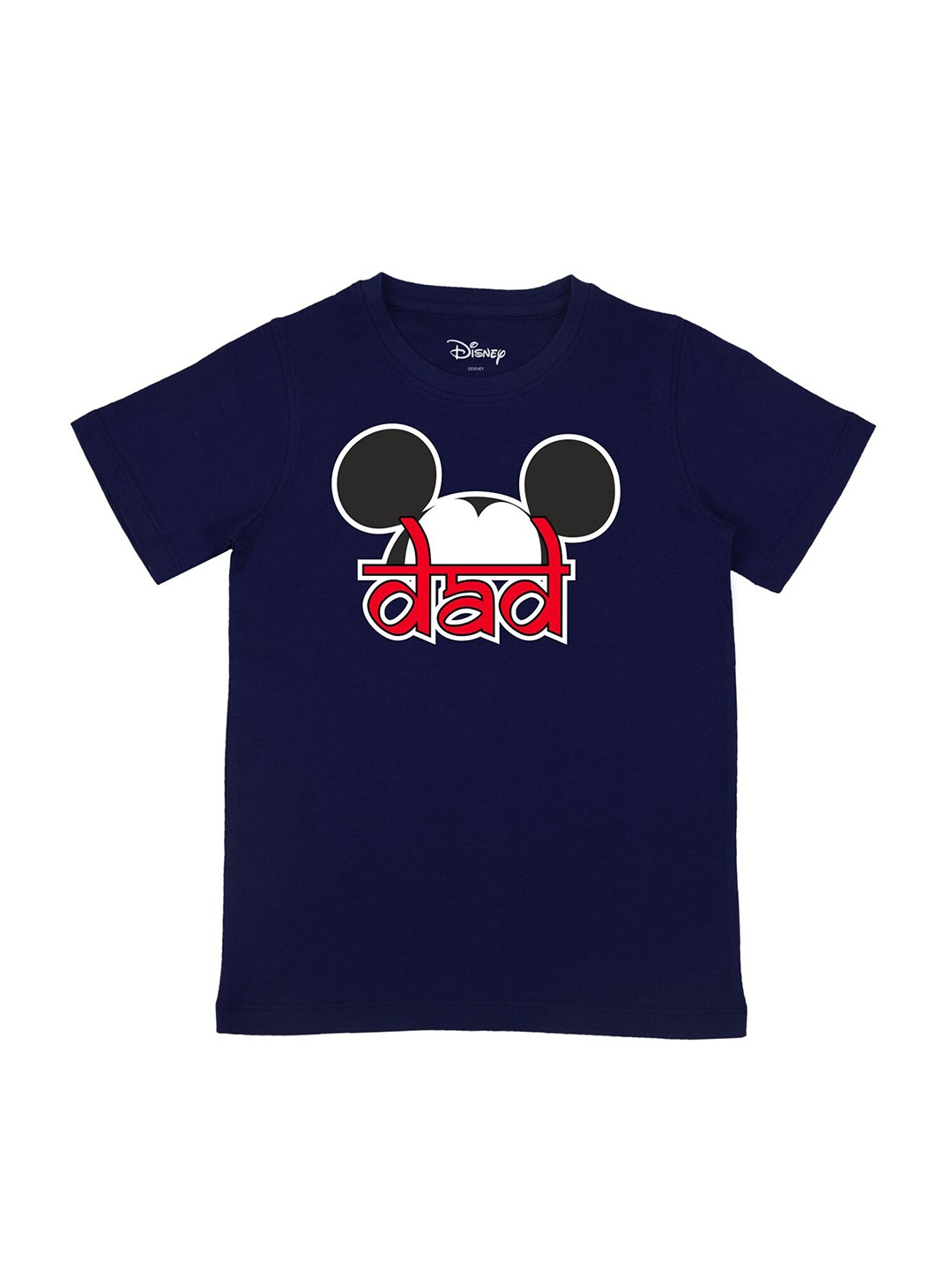 

Disney by Wear Your Mind Boys Navy Blue Printed Applique T-shirt