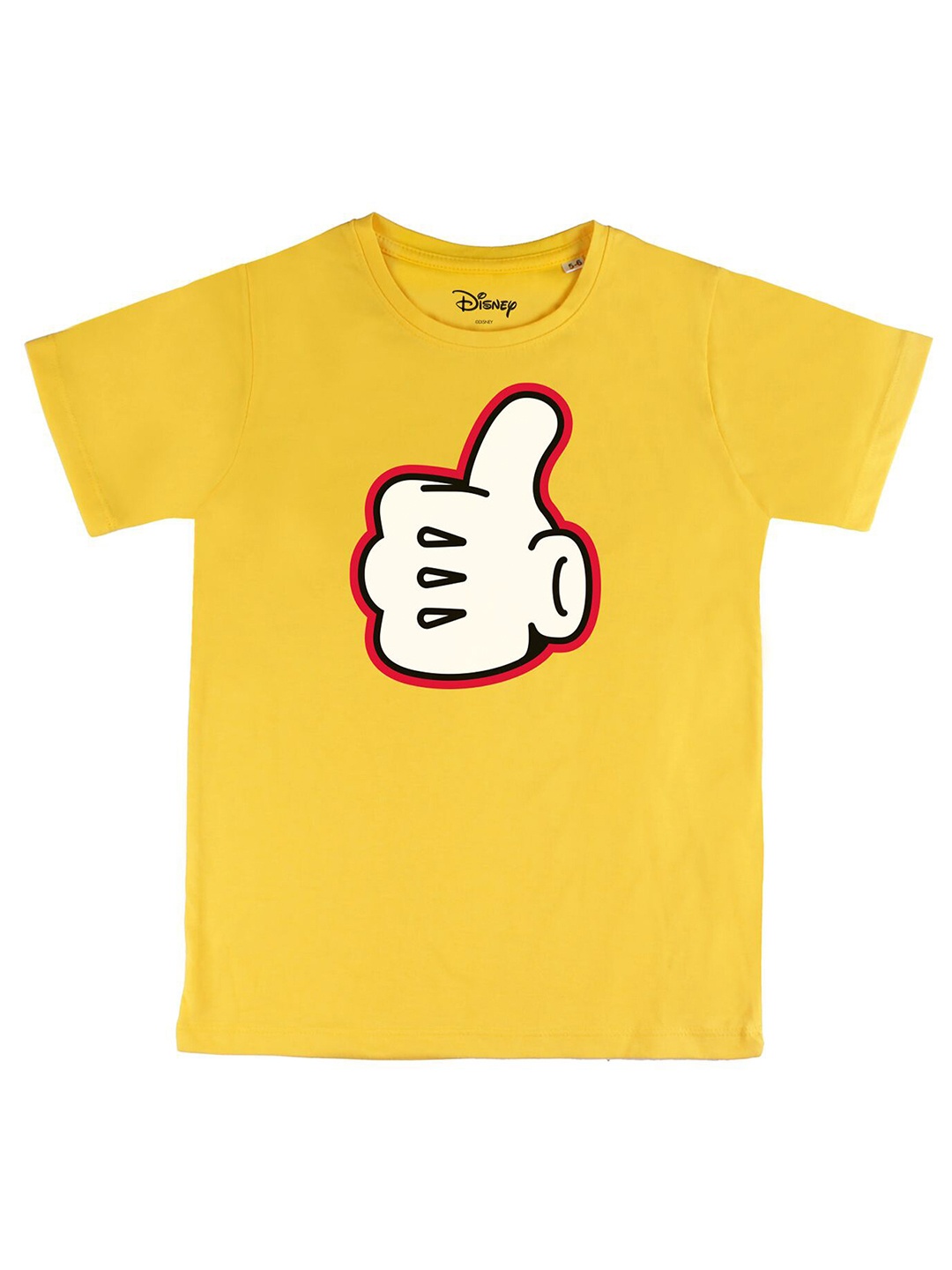 

Disney by Wear Your Mind Boys Yellow Disney Printed T-shirt