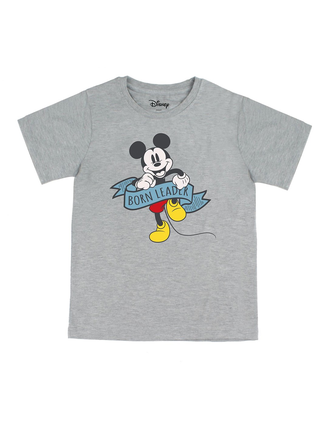 

Disney by Wear Your Mind Boys Grey Mickey Mouse Printed T-shirt