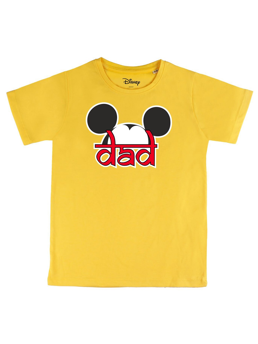 

Disney by Wear Your Mind Boys Yellow Disney Printed T-shirt