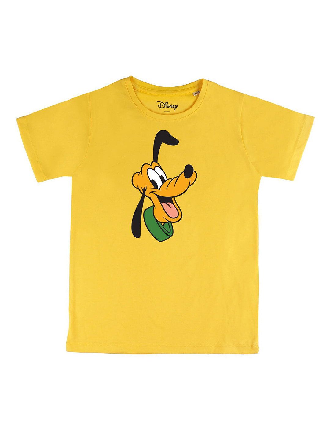 

Disney by Wear Your Mind Boys Yellow Pluto Printed Cotton Pure Cotton T-shirt