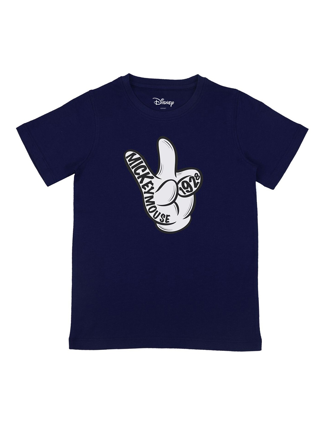

Disney by Wear Your Mind Boys Navy Blue Printed T-shirt