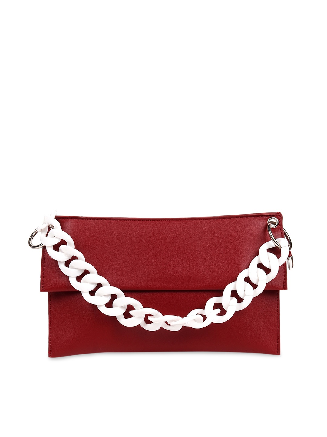 

ODETTE Red Leather Structured Sling Bag