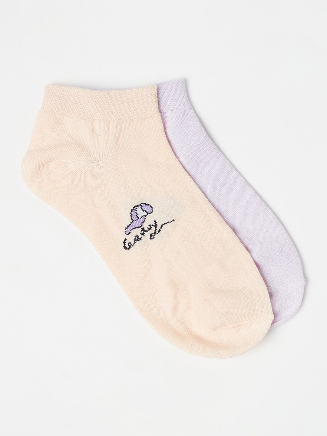 

J Style Women Multi Pack of 2 Solid Ankle Length Socks