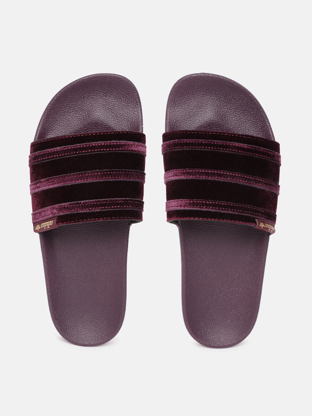 

ADIDAS Originals Women Red ADILETTE Rubber Sliders