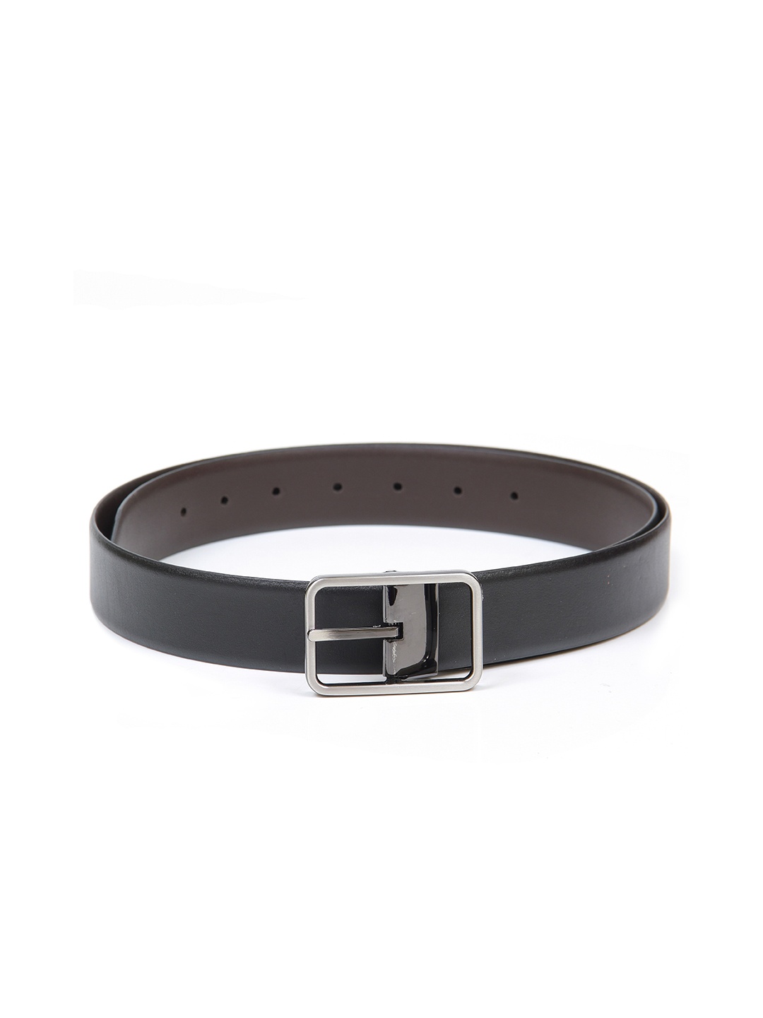 

Calvadoss Men Black Leather Formal Belt