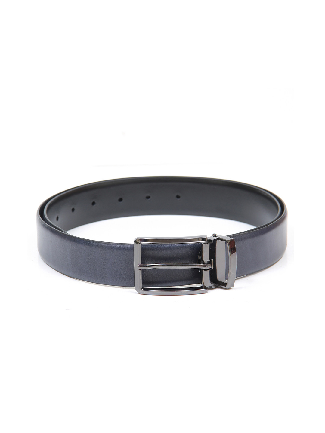 

Calvadoss Men Blue Leather Formal Belt