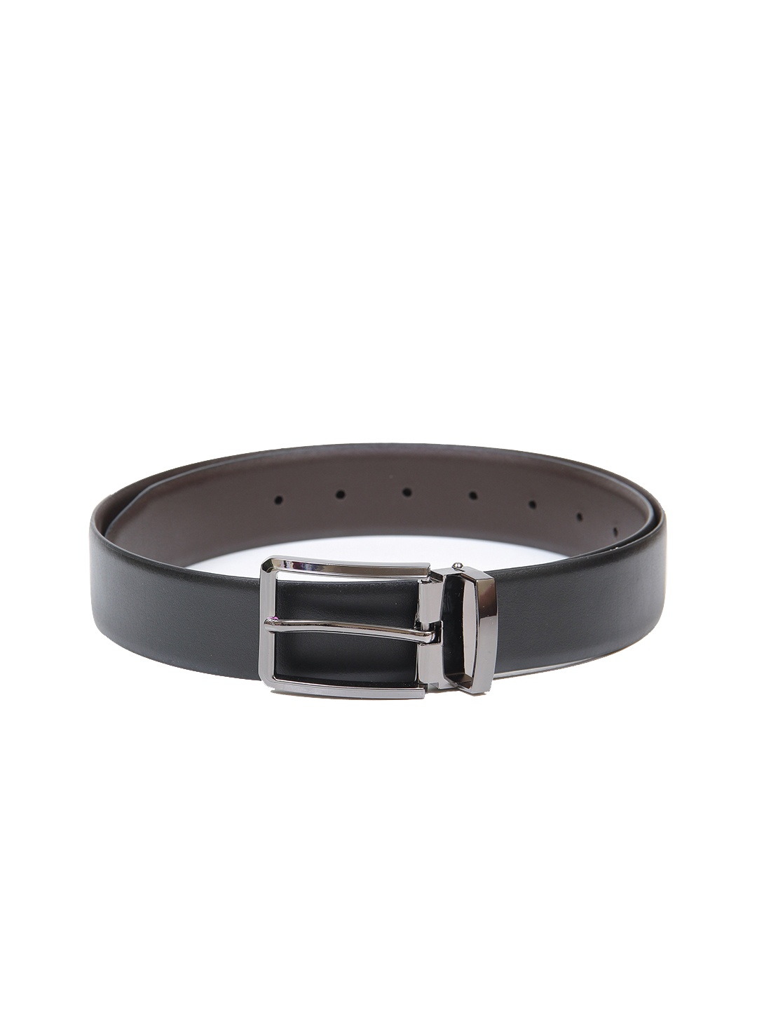 

Calvadoss Men Black Leather Formal Belt