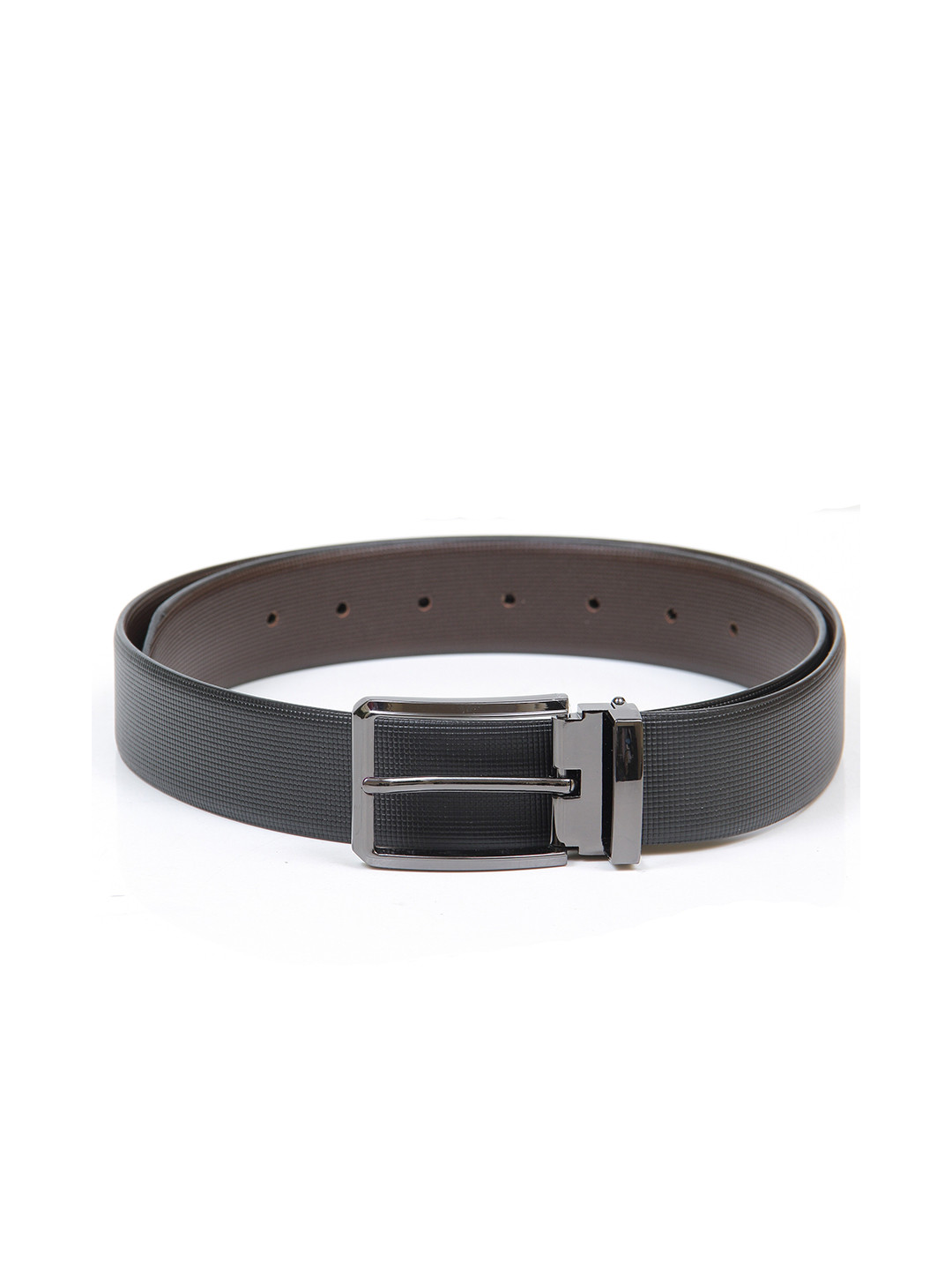 

Calvadoss Men Black Leather Formal Belt