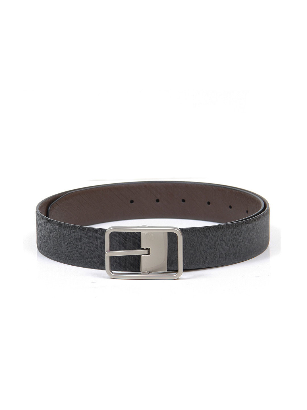 

Calvadoss Men Black Leather Formal Belt