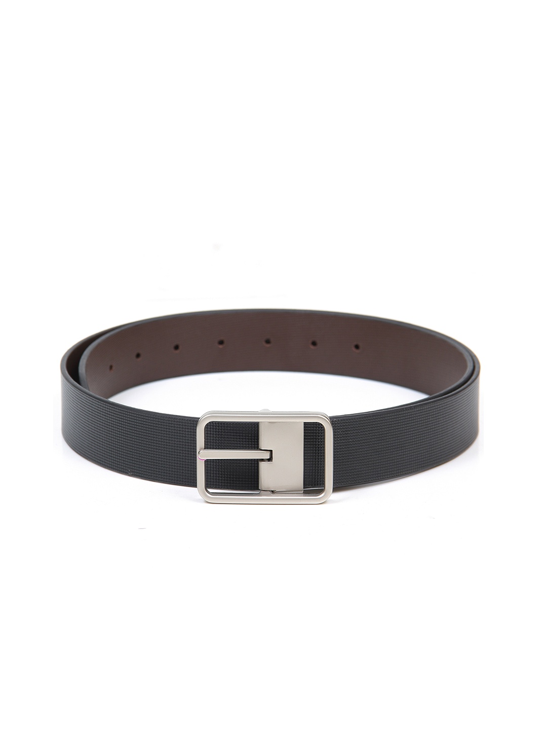 

Calvadoss Men Black Leather Formal Belt