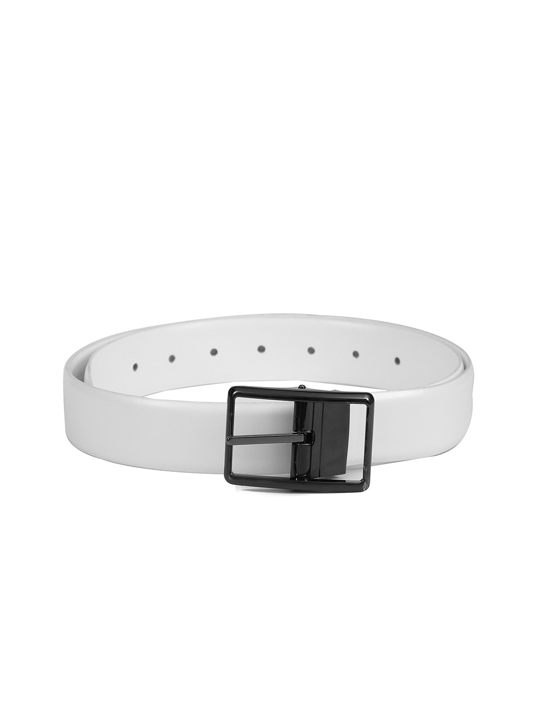 

Calvadoss Men White Leather Formal Belt