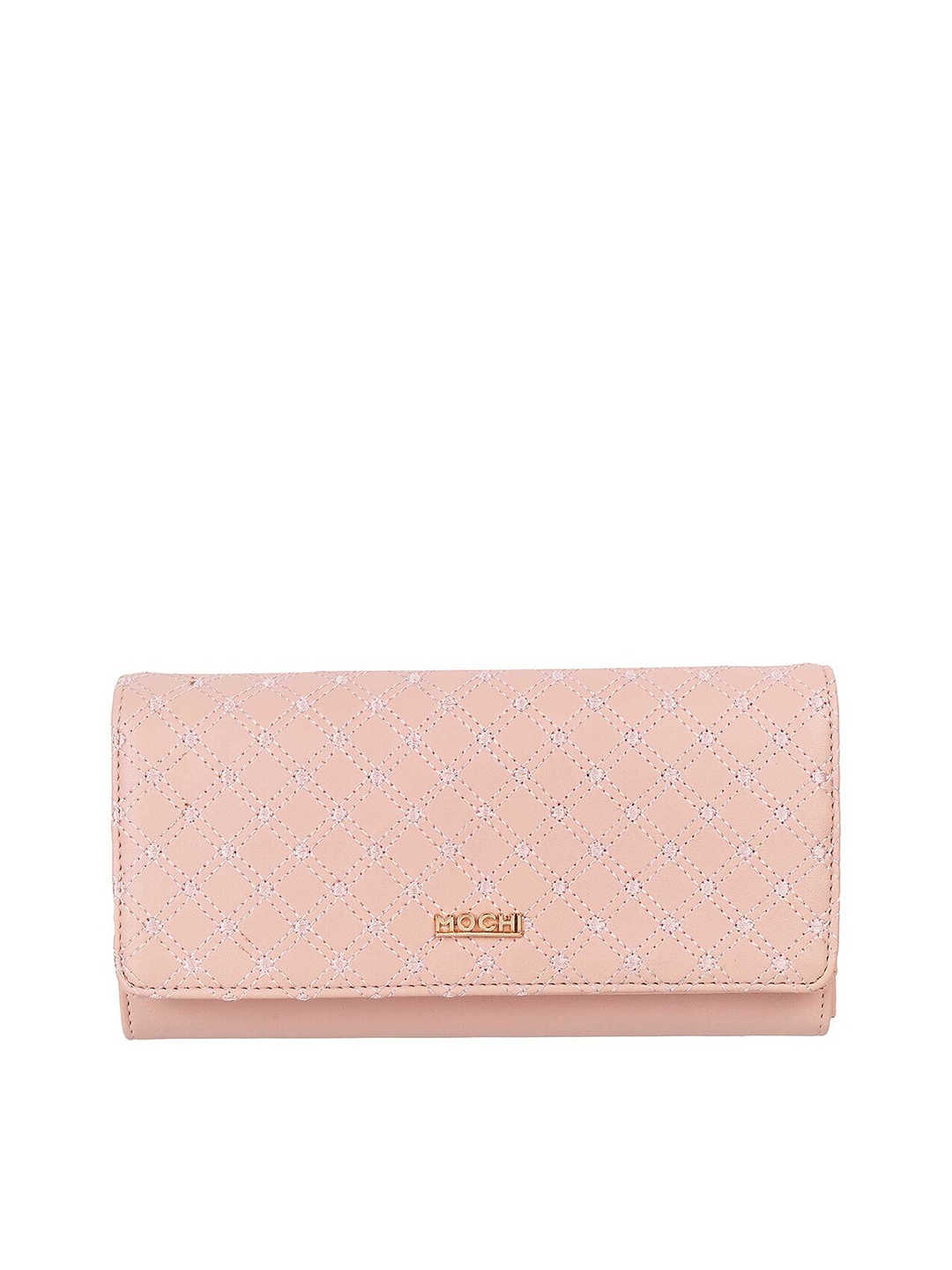 

Mochi Women Pink Textured Purse Clutch