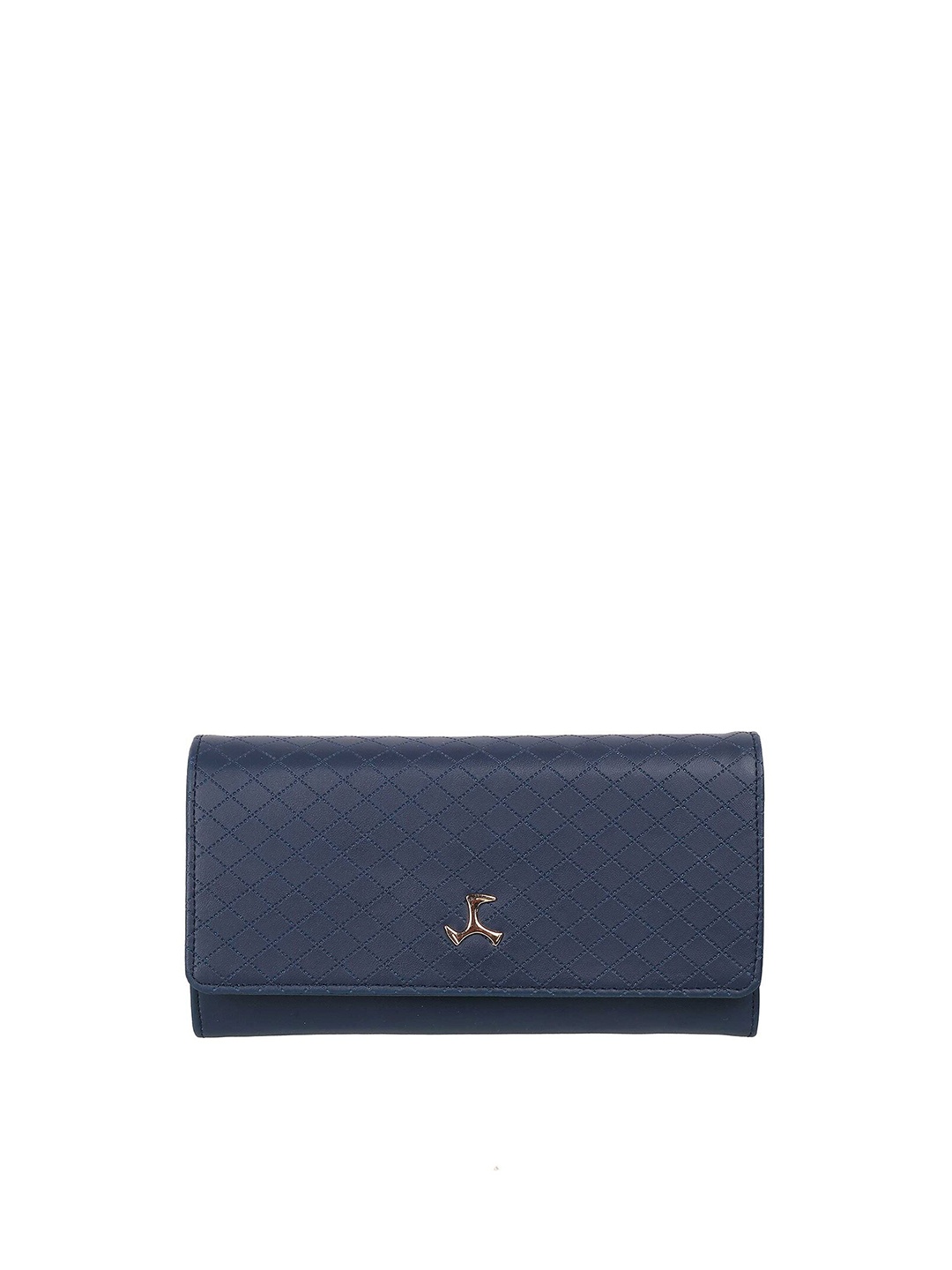 

Mochi Women Navy Blue Textured Purse Clutch