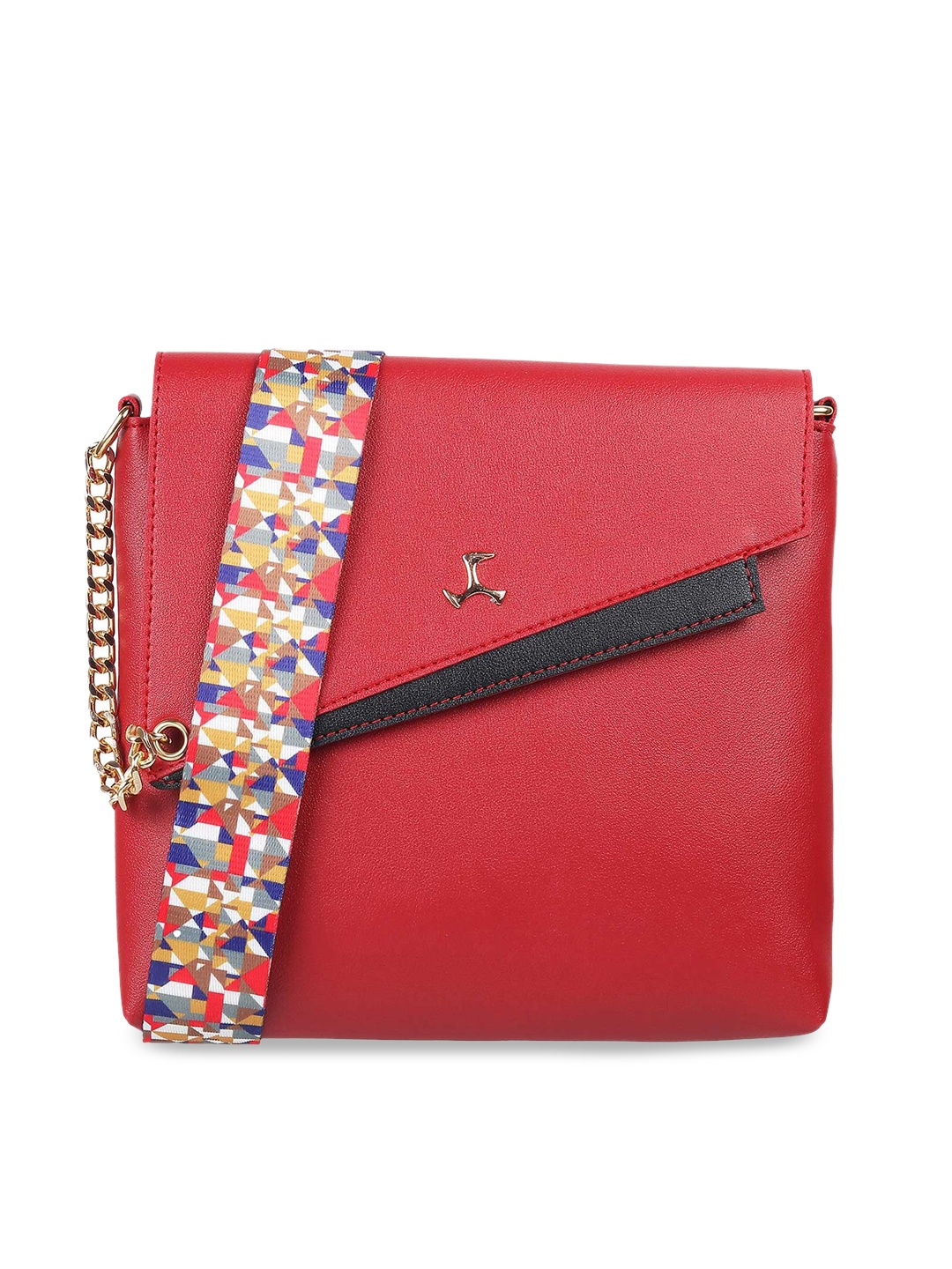 

Mochi Maroon Textured PU Swagger Sling Bag with Tasselled