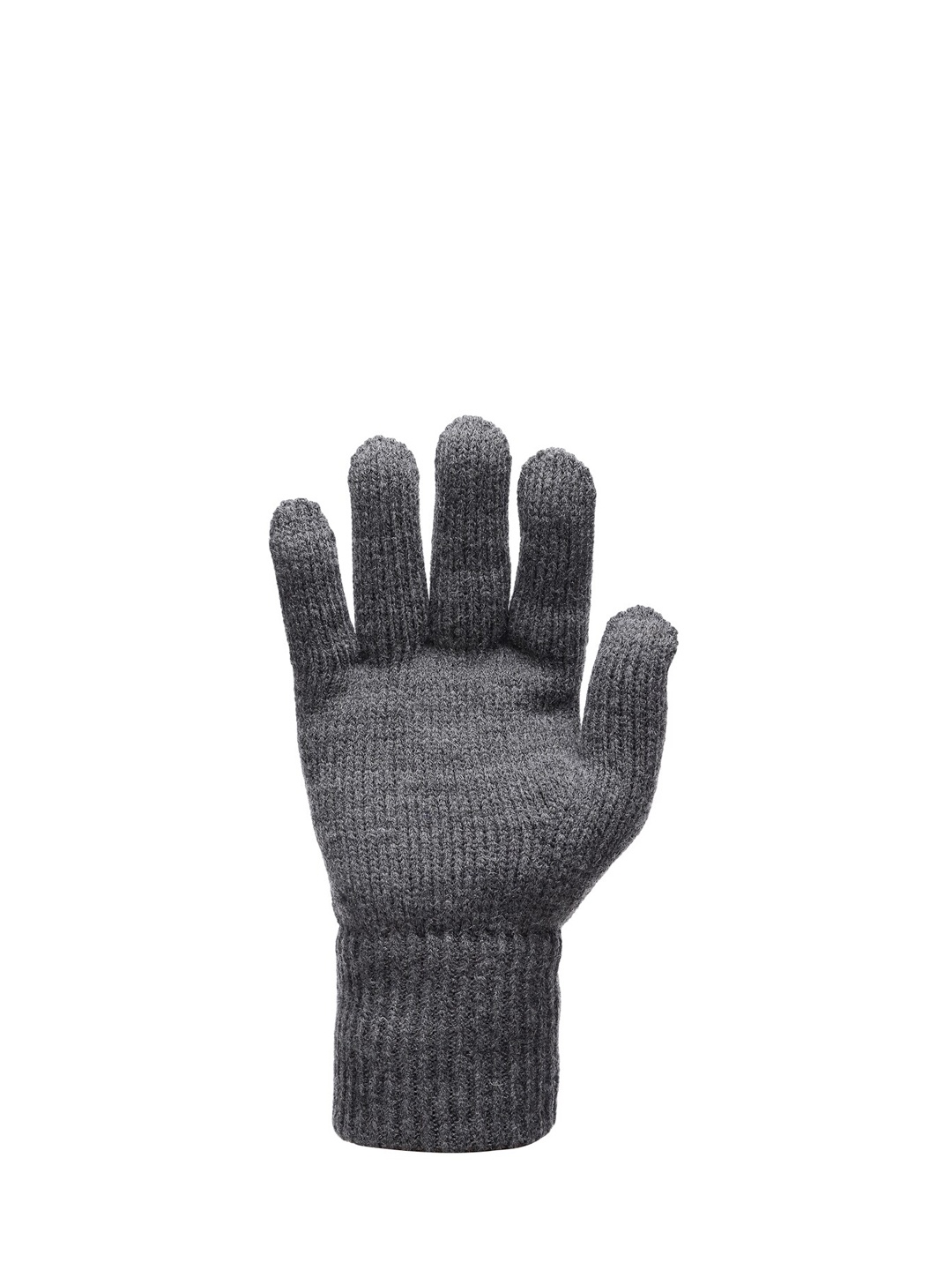 

513 Men Grey Melange Solid Gloves