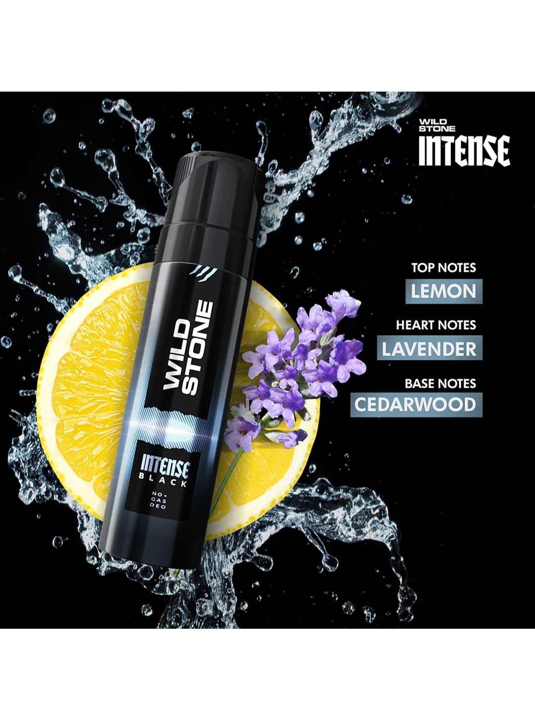 

Wild Stone Men Intense No Gas Deodorant Combo 360 ml, Black